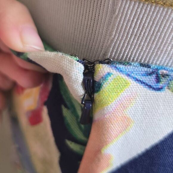 Talbots Vacation Travel Tropical Pleated Multicolor Skirt Size 2 - Picture 8 of 12